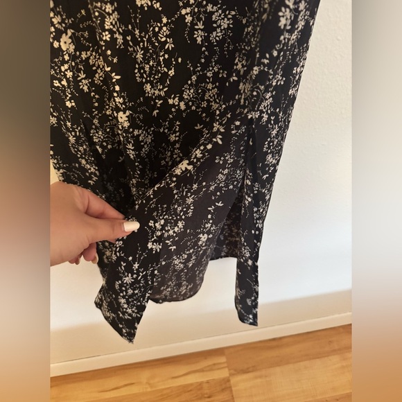 NEW Disturbia Naomi Squareneck Floral Dress Black White Size 2 US Midi Maxi NWOT - Picture 8 of 11